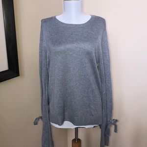 NWT Mossimo Grey Sweater with Bow Sleeves